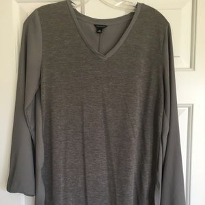 Gray blouse with unique twist